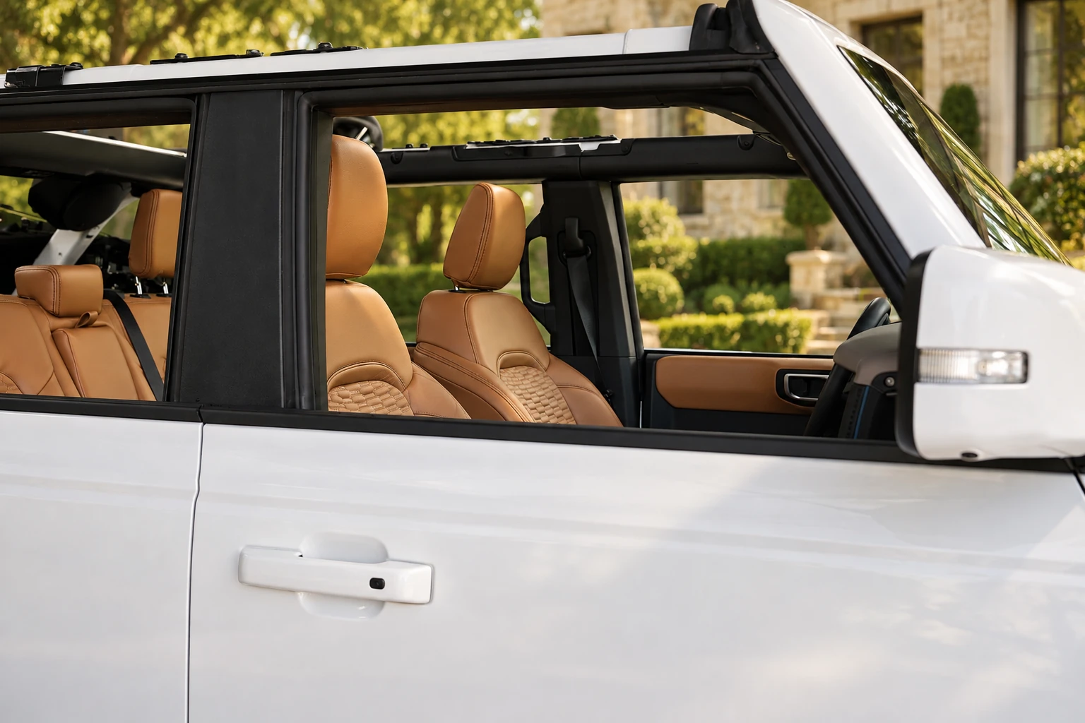 Bespoke tan cabin — Custom Bronco