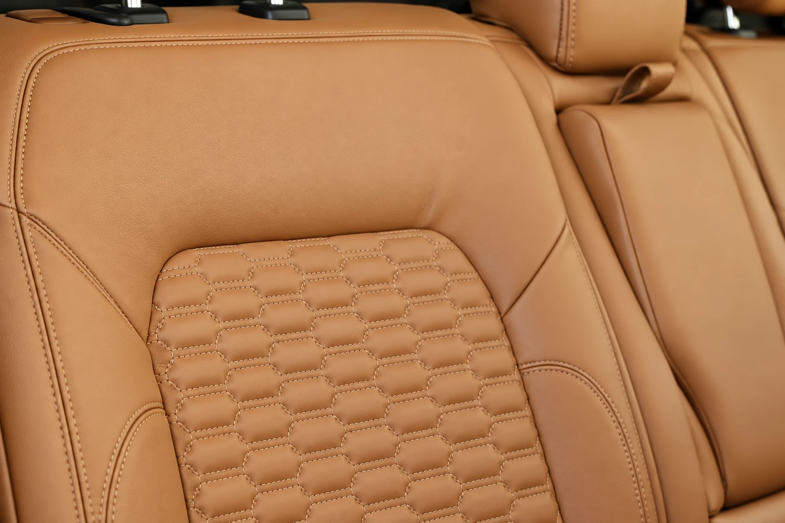 Signature quilted upholstery — Custom Bronco